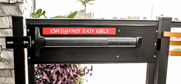 emergency push bar installation in Downey